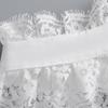 Women Faux Collar Eyelash Flower Lace Detachable Blouse Collar Necklace with False Sleeves Cuffs Set Clothing Accessory