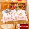PEVA Tablecloth Thickened Red Festive Table Cloth Portable Table Cover  New Year Party Supplies