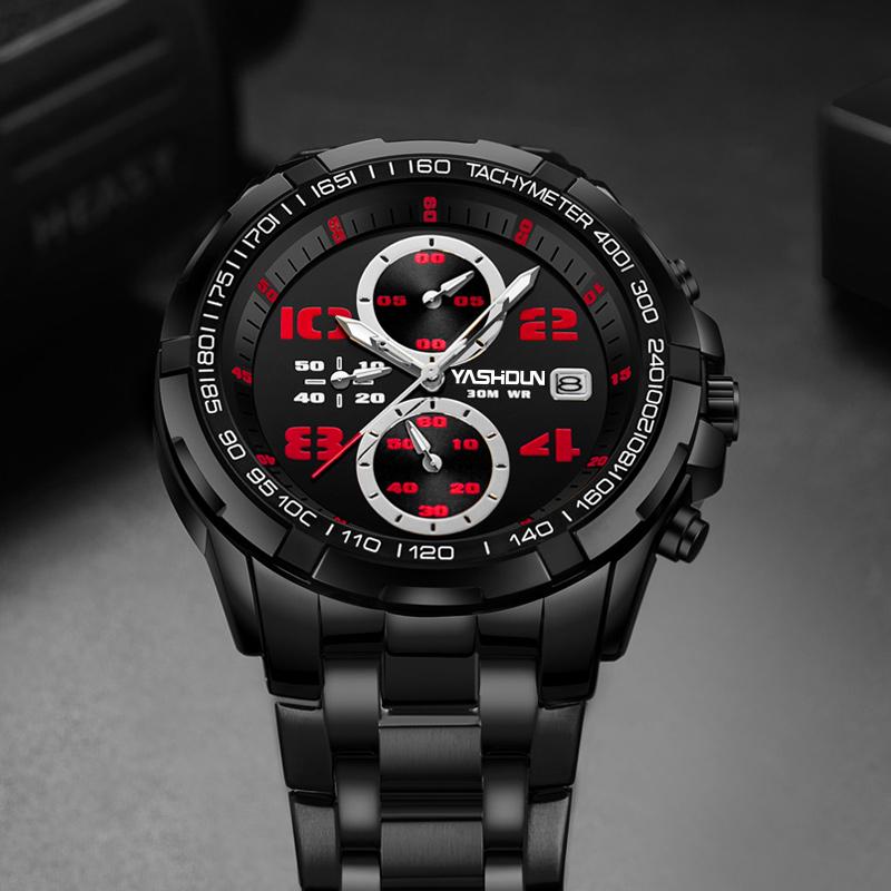 A best-selling multi-functional sports waterproof luminous men's casual quartz watch
