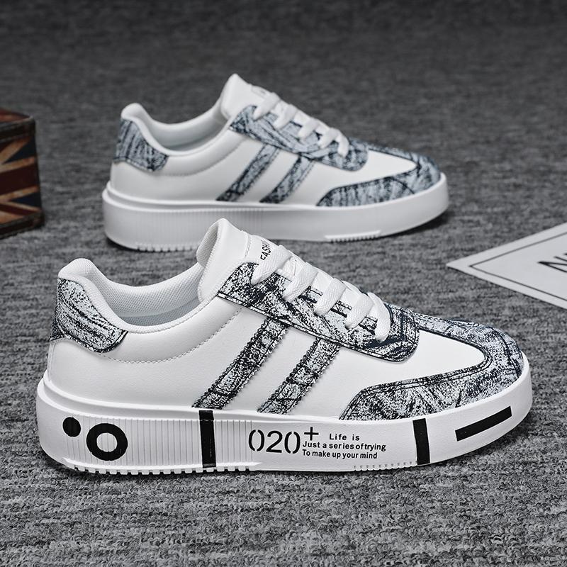 Men's shoes 2025 spring new trend platform versatile casual fashion men's low-top Korean version breathable sports shoes