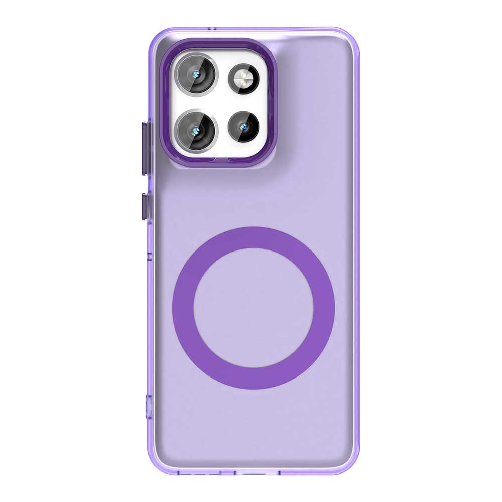 

Чехол для Motorola Moto Edge 50 Neo 5G Противоударный Магнитный Чехол с Беспроводной Зарядкой для Moto Edge50 Neo Edge50Neo Чехлы Конфетных Цветов For Edge 50 Neo фиолетовый