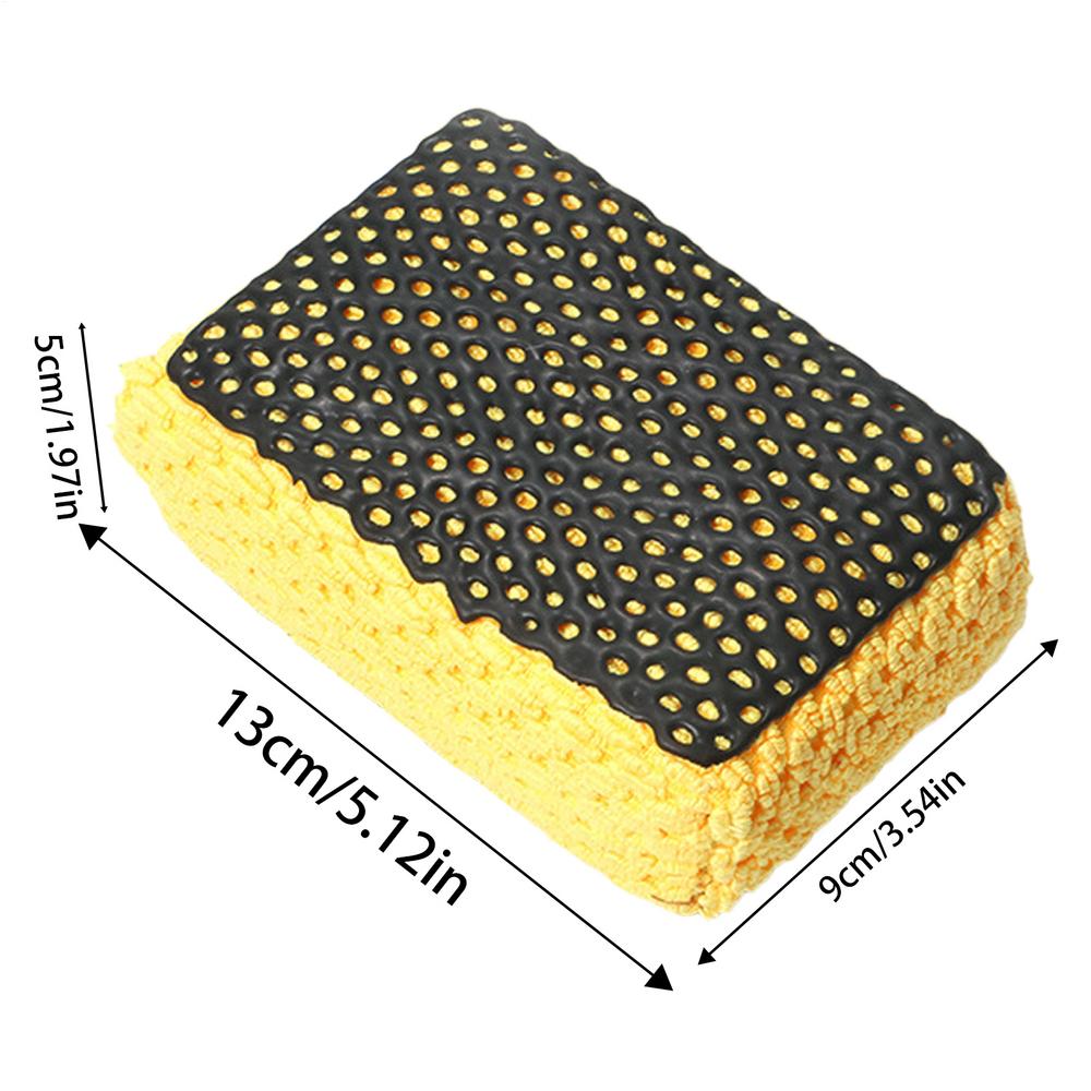 

Car Detailing Sponge Car Wash Mud Cleaning Sponge Brush Non-Scratch Cleaning Tools All-Purpose Detailing Supplies For Automotive жёлтый