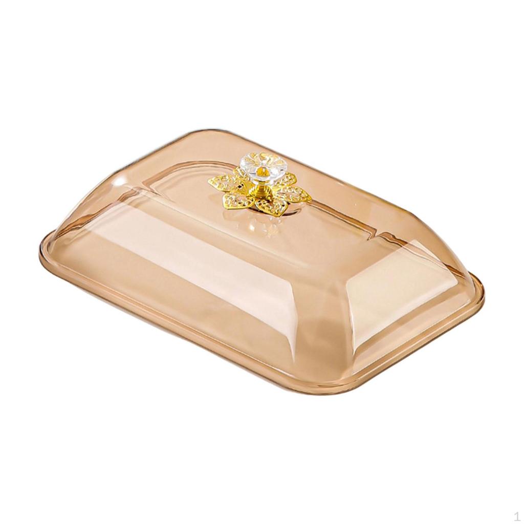 Cake Cover Food Rectangular Reusable with Handle Sturdy Lightweight Dome Lid Multifunctional