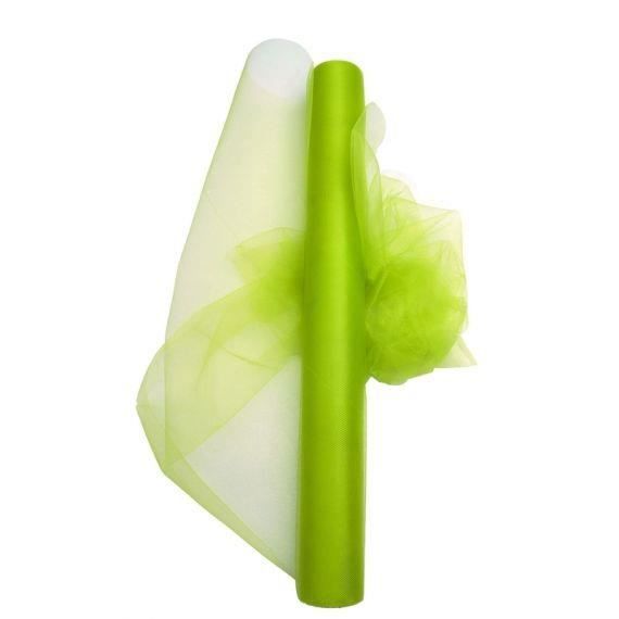 Rouleau tulle - Tilleul - 48 cm x 5 m - Décoration mariage - Couleur verte - Mixte