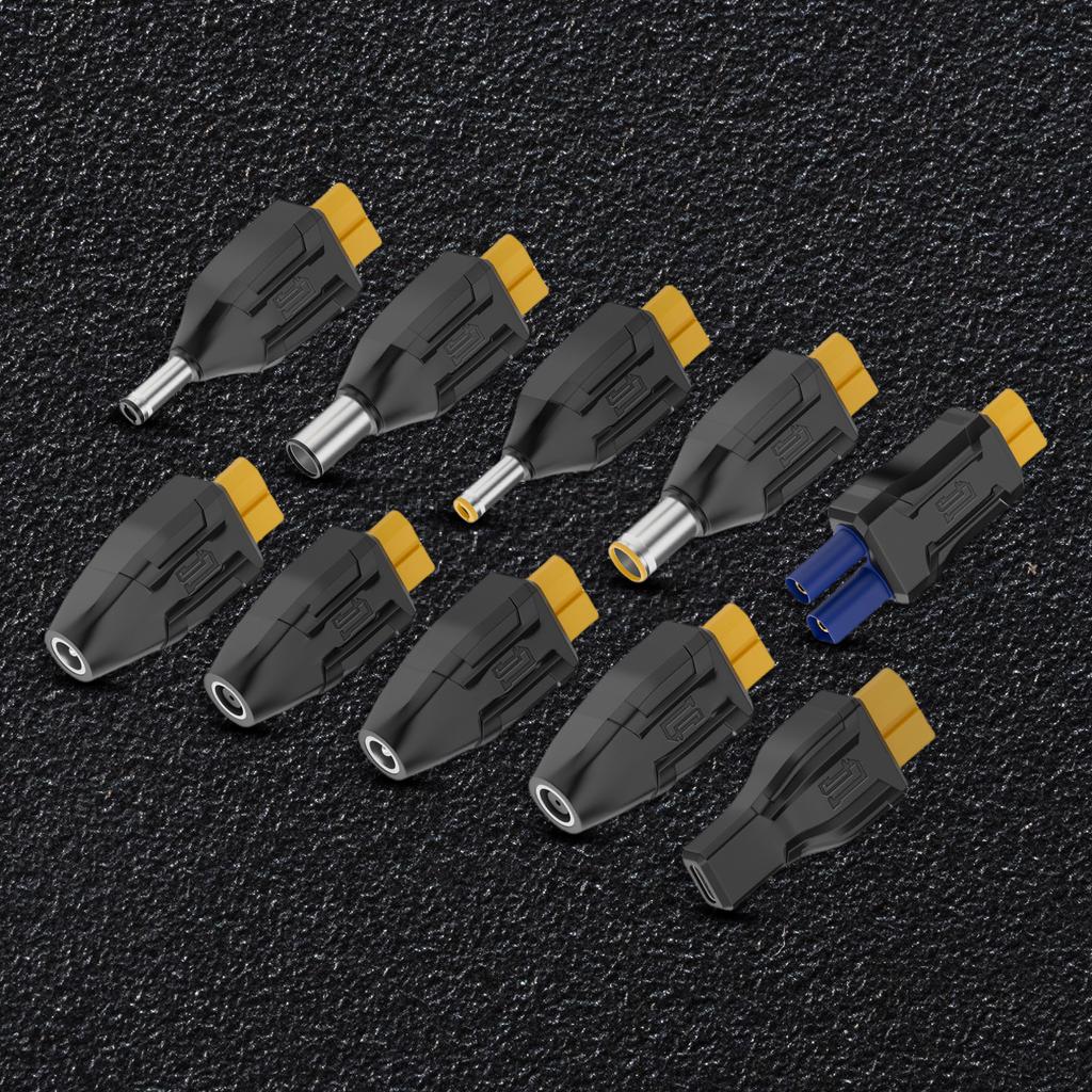 XT60 Female Conversion Head Convert To Type C and Multiple DC5521 5525 7909 Connectors Adapter for Drone Laptops