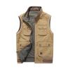 Men'S Casual Vest Wearing Cotton Vest On Both Sides, Double-Sided Multi-Pocket Horse Clip Men'S Spring