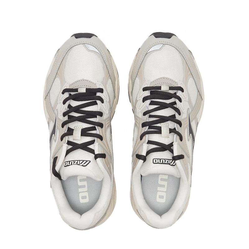 Mizuno LG 10S Comfortable Versatile Shock Absorbing Non-Slip Low-Top Casual Running Shoes Unisex Sneaker Off-White D1GH2424-09