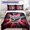 Set Biancheria da Letto Stampata Calcio Polonia 3 Pezzi Set Copriletto Traspirante Accogliente come Regalo per Inaugurazione Casa o Festa