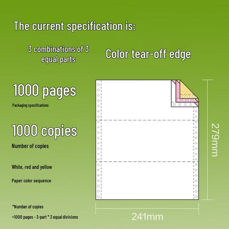 AFW 3-Ply Pin Printer Carbon Paper
