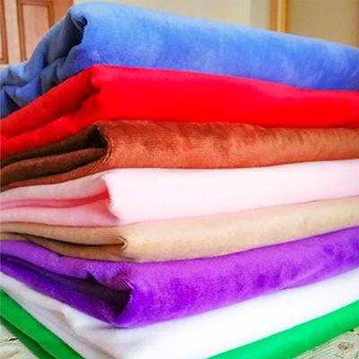 Tissu Velours Peluche Courte Uni 45x150cm pour Bricolage Fait Main Drap de Lit Couette Couture Vêtements Doublure de Manteau Housse de Canapé Sac Décoration