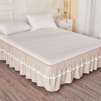 Elastic Non-Slip Lace Princess Bed Skirt - Thickened, Single Piece, Hide-ugly Design