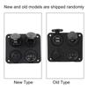 12V 4 Gang LED Toggle Switch Panel Cigarette Lighter Voltmeter Dual USB 4.2A for Car Boat Red
