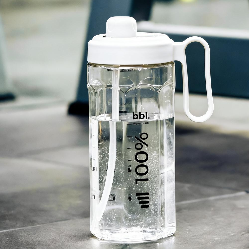 1pc Portable 1500ml Water Bottle Large Capacity Plastic Straw Water Cup Drink Bottle For Outdoor Sports Fitness