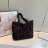 Corduroy Handbag Strawberries Beach Bag Fashiable Versatile Shoulder Bag LargeCapacity Simple Commuter Women's Tote Bag Bolsos
