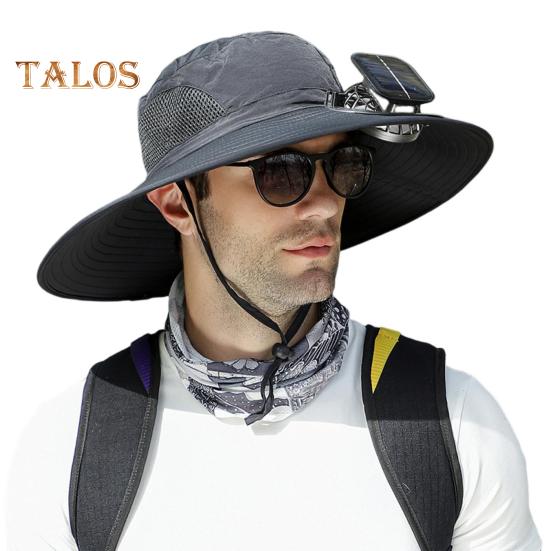 

Солнечная шляпа-веер с защитой от ультрафиолета UPF 50+ и съемным вентилятором для охлаждения, дышащая, для мужчин и женщин, для летнего активного отдыха на природе, для рыбалки, с широкими полями, солнцезащитная кепка чёрный