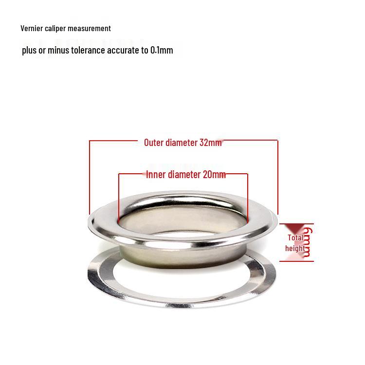 Iron Eyelet Button, Hollow Rivet, Metal Grommet for Light Box Cloth & Paper Tags