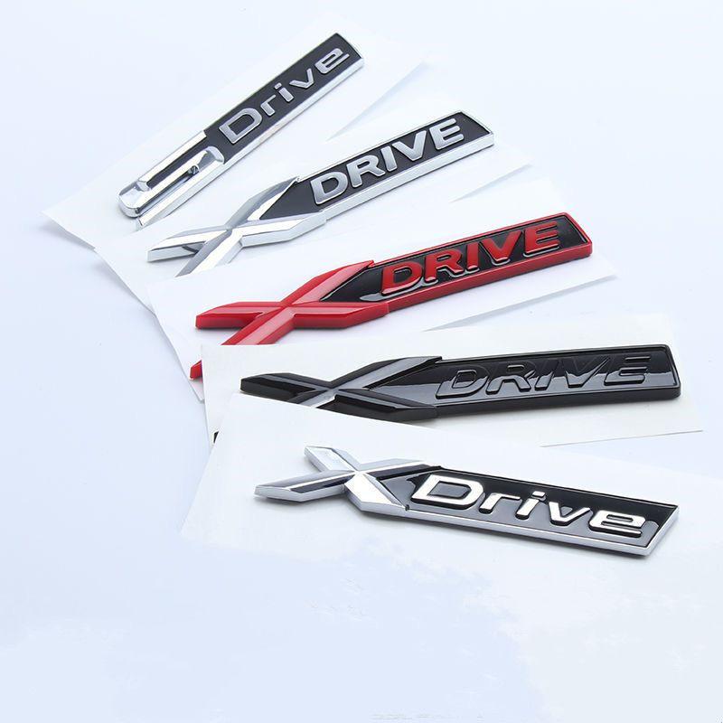 3D ABS Car XDrive Logo Rear Trunk Fender Emblem Badge Decals Styling Sticker For BMW X1 X3 X4 X5 X6 X7 E84 F48 F25 G01 F15 E71