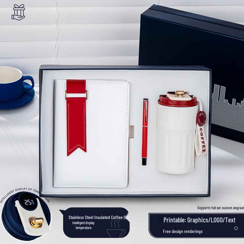 Customizable Coffee Mug & Stationery Gift Set Coffee Mug + Notebook + Pen