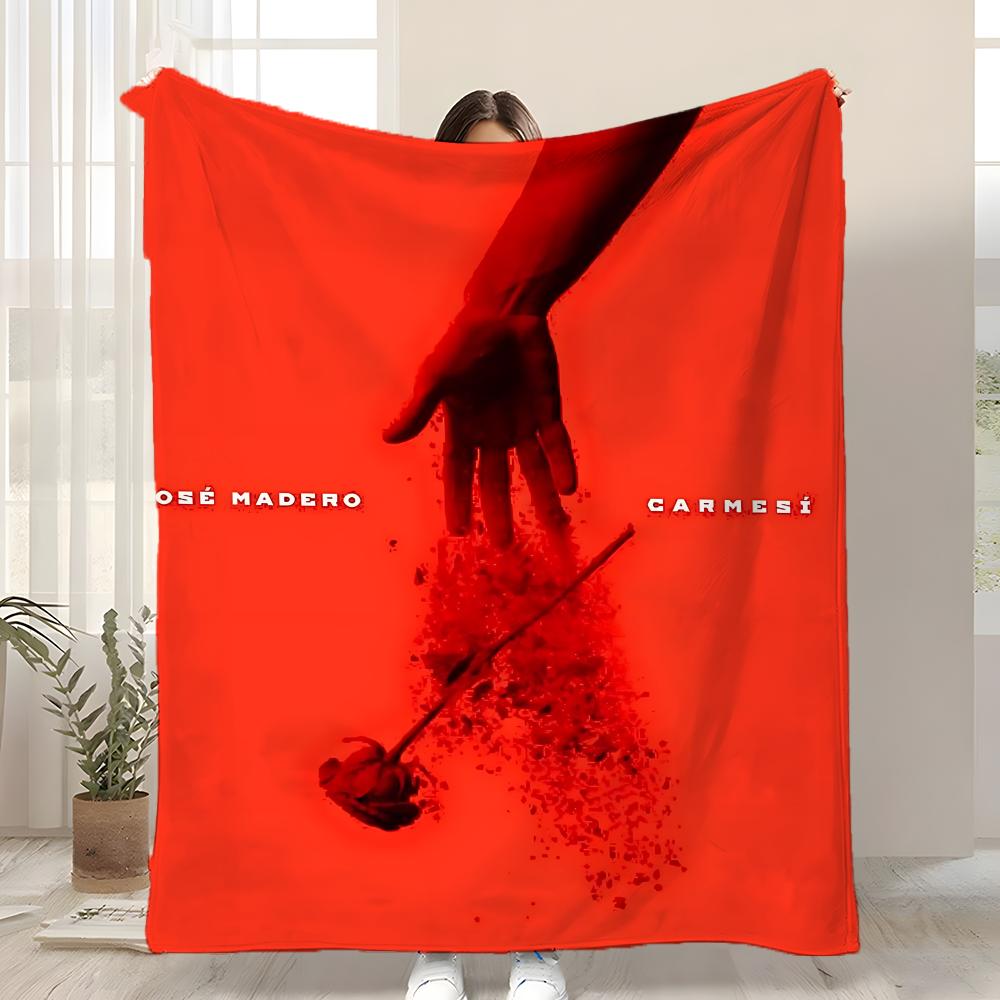

J-Jose Madero Sarajevo Throw Kid-Friendly Flannel Throw Blanket Soft Warm Anti-Static Washable All Season 75x90cm