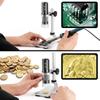 Ninyoon Mikroskop 4K WiFi mit Professional Kompatibel mit iPhone Android Digitales USB-Mikroskop Kabelloses Endoskop HD Kompatibel mit iPhone iPad