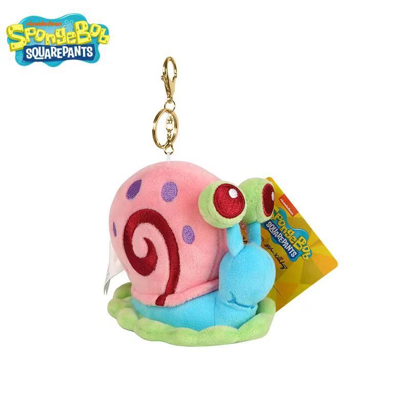 Patrick Star & Squidward Plush Toy Set with Snail Pendant Doll