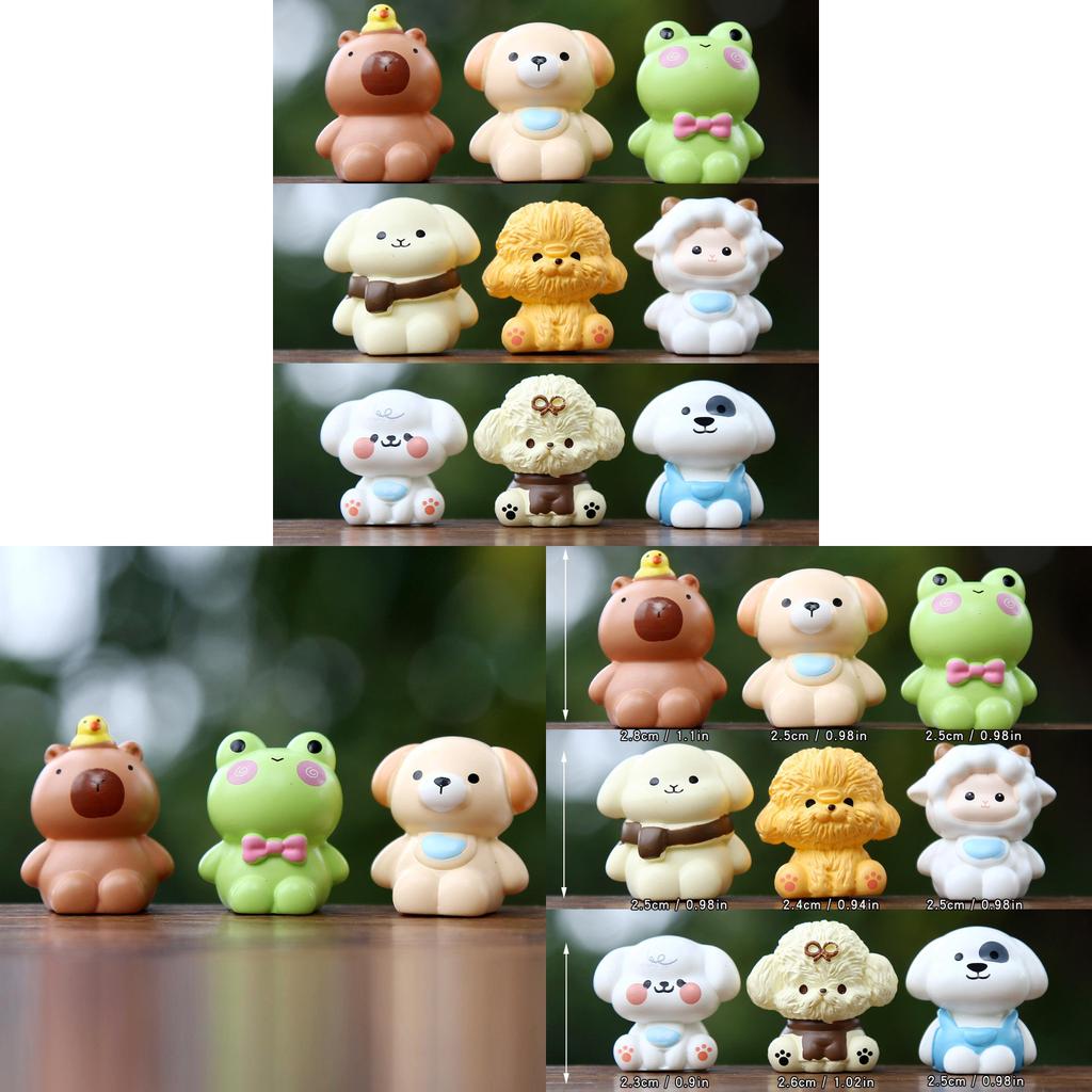 Cute Animal Resin Collectible Figures With Interactive Features For Kids And Collectors