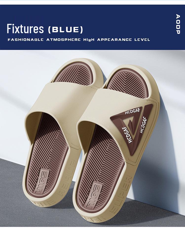 Pantoufles tendance pour hommes, antidérapantes, respirantes pour l'intérieur et l'extérieur – Chaussures d'été résistantes à l'usure