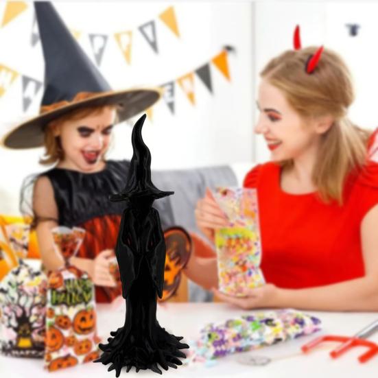 Halloween Enchanting Witch Statue 3D Printed Tree Root Black Witch