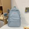 Corduroy Schoolbag Solid Color Student Backpack For Men And Women