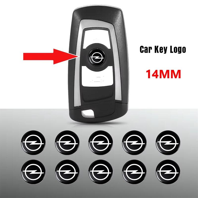 2/5/10 Stück 14mm Auto Schlüssel Emblem Aufkleber Auto Kontrollschlüssel Logo Zubehör Für Opel Insignia Astra Antara Meriva Zafira H G Corsa