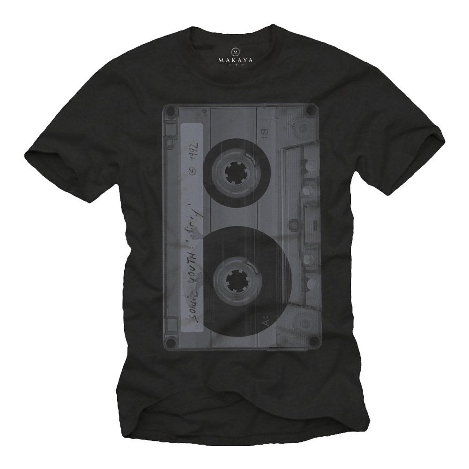 Vintage Rock Band T-Shirt Men Music Tape - Cool Gifts for Him - S-XXXXXL L