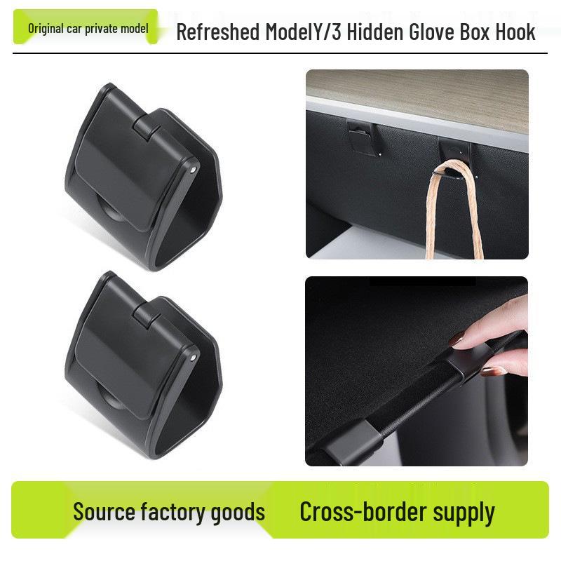 Tesla Model Y/3 Co-Pilot Glove Box Hidden Hook