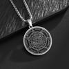Wind Schmuck Sieben Erzengel Amulett Retro Siebenzackiger Stern Charakter Anhänger Halskette