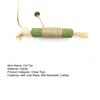 Cat Catnip Chew Stick Toy with Jute Rope Bite Resistant Cat Feather Teething Toy Pet Teeth Cleaning Interactive Boredom
