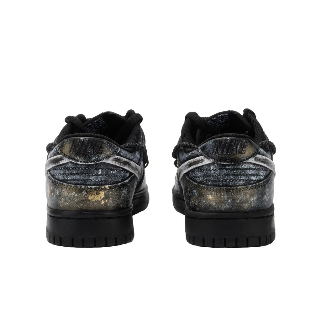 Nike Dunk Monster Lab, Dawn Slip Resistant Abrasion Resistant Low top Skateboard Shoes Unisex Black White Gold IO7606-010(Team445-)