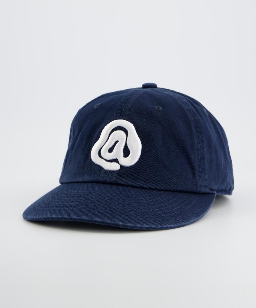 ANNOT A Symbol Logo Washed Cap Navy