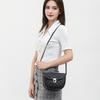 Simple polka dot printed messenger bag new solid color diamond embroidered lock fashionable women's shoulder bag
