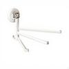 Suction Holder Kitchen Towel Rack, Rotatable MultiBar Storage Matte White 3 Rods