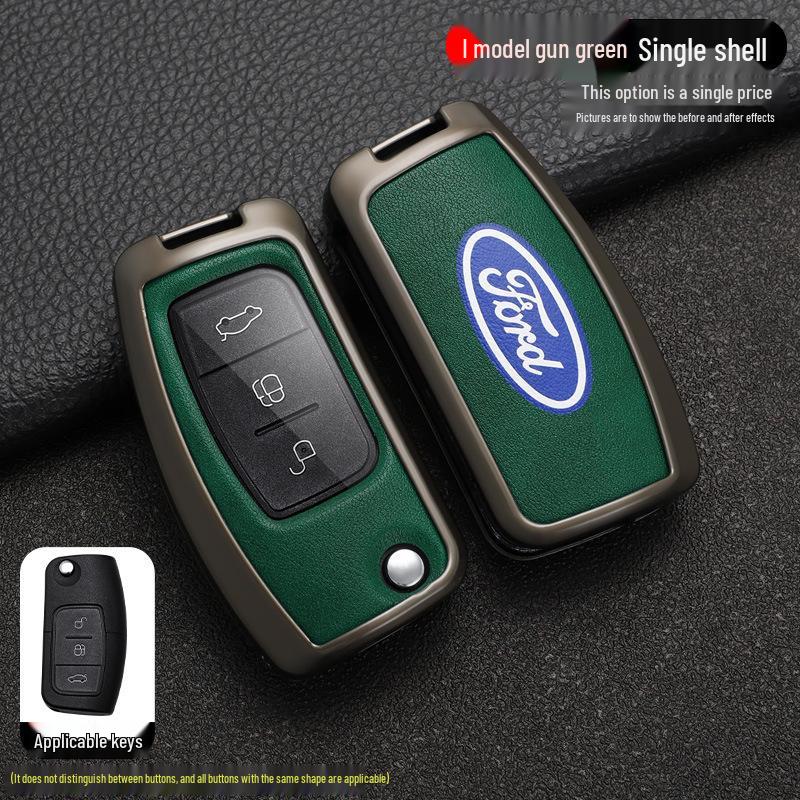 Key Case Cover Shell for Ford Fiesta, Focus (2009-2014), and 17 Years Ecosport Models