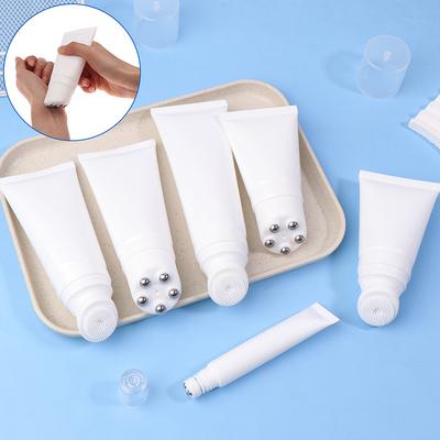 20/50/80100G Pennello in Silicone/Testa a Sfera Metallica Cosmetico Tubo Morbido Massaggio Pulizia Crema Flacone Vuoto Contenitore di Plastica da Viaggio