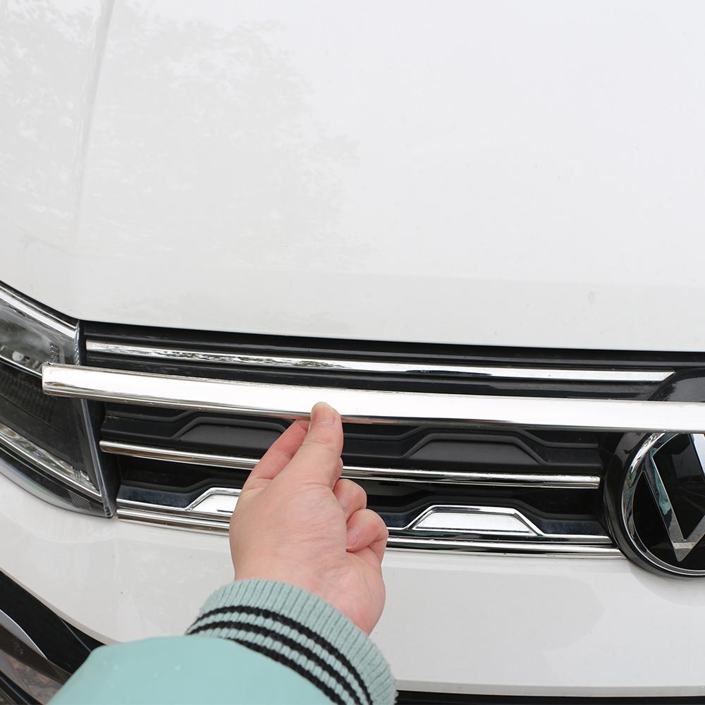 For Volkswagen VW T-cross Tcross 2019 2020 2025 2025 2025 Engine Trim Front Up Grid Grill Grille Frame Stick Cover 6pcs