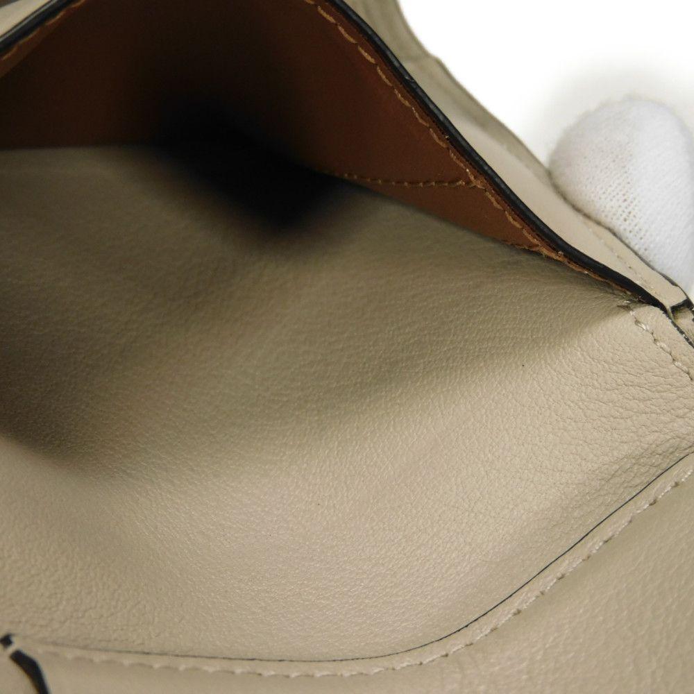 Used 12695 Vertical Wallet Small C660S86X01 6465 7942 Current Green Tan Brown Anagram Rosemary Unisex from Japan