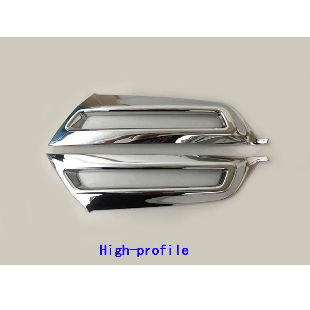 Car Detector ABS Chrome Cover Trim Front Head Fog Light Lamp Frame Parts 2pcs For Honda CRV CR-V 2017 2018