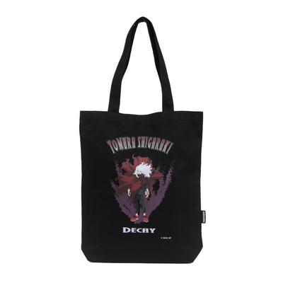 [My Hero Academia] Crack Print Canvas Tote Bag, Tomura Shigaraki, ODHA25, Black