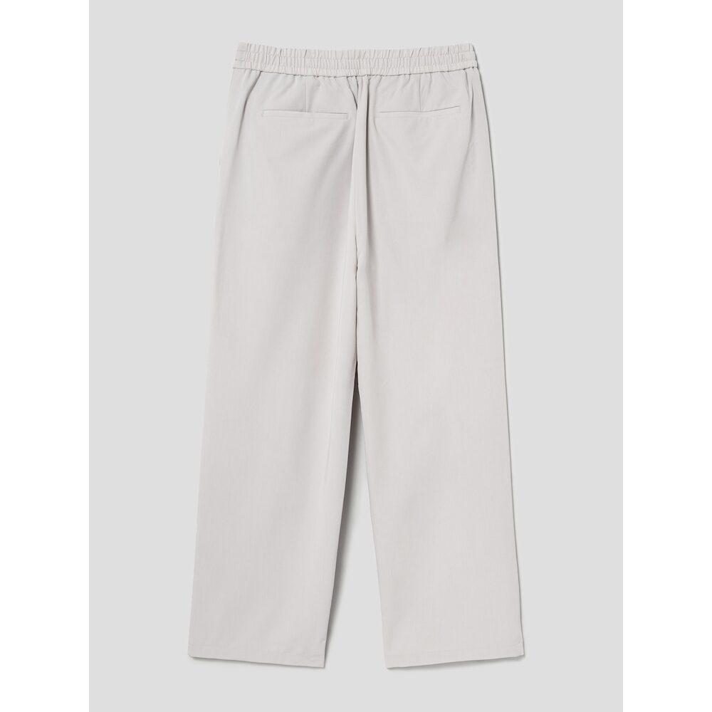 8SECONDS [Everyday Slacks] Wide Fit Elastic Waist Slacks Ivory (424721Ly30)