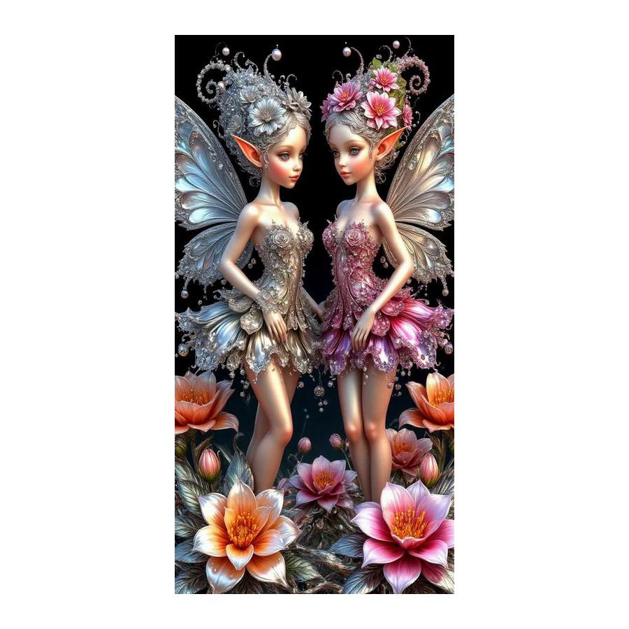 Large Size Diamond Painting New Collection Butterfly Fairy Diy Full Square Round Drill Rhinestone Embroidery Mosaic Cross Stitch Kits Wall Decor