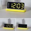 Adjustable Brightness Digital Alarm Clock Large Display Table Clock  Ambient Lighting