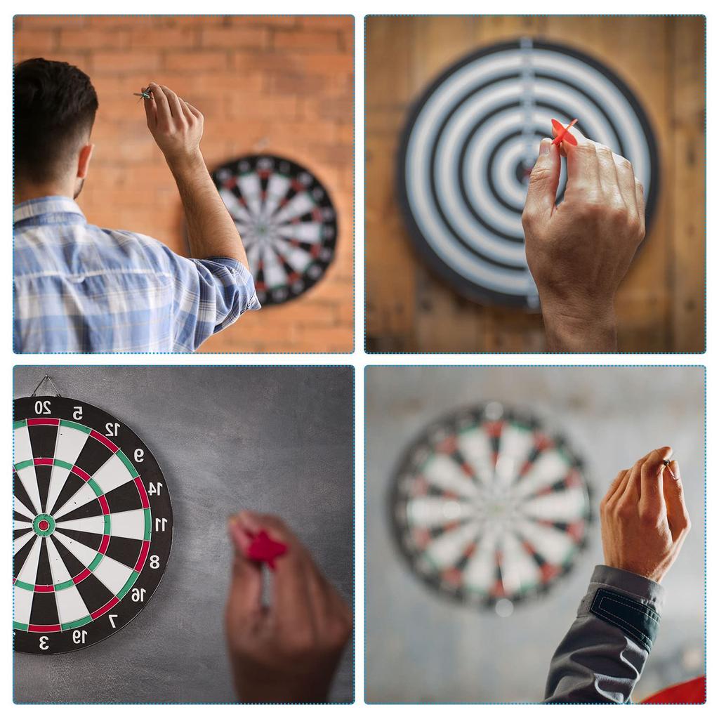 PATIKIL Leichtes Dartpfeil-Flügelset (6-teilig, Gelb) mit integriertem Dartschaft und Flights