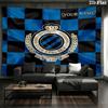 Club Brugge KV Custom Name Wall Tapestry Aesthetic Wall Hanging Printed Fabric Blanket Decorative Tapestries for Bedroom Living Room Home Decor