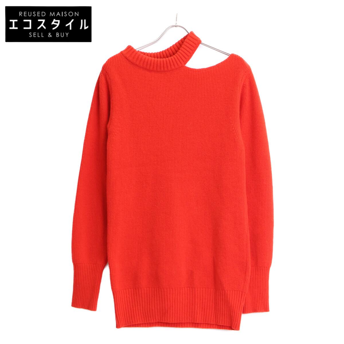 

sacai 22-06291 Красный трикотажный топ с вырезами на плечах 2 Красный Б/у